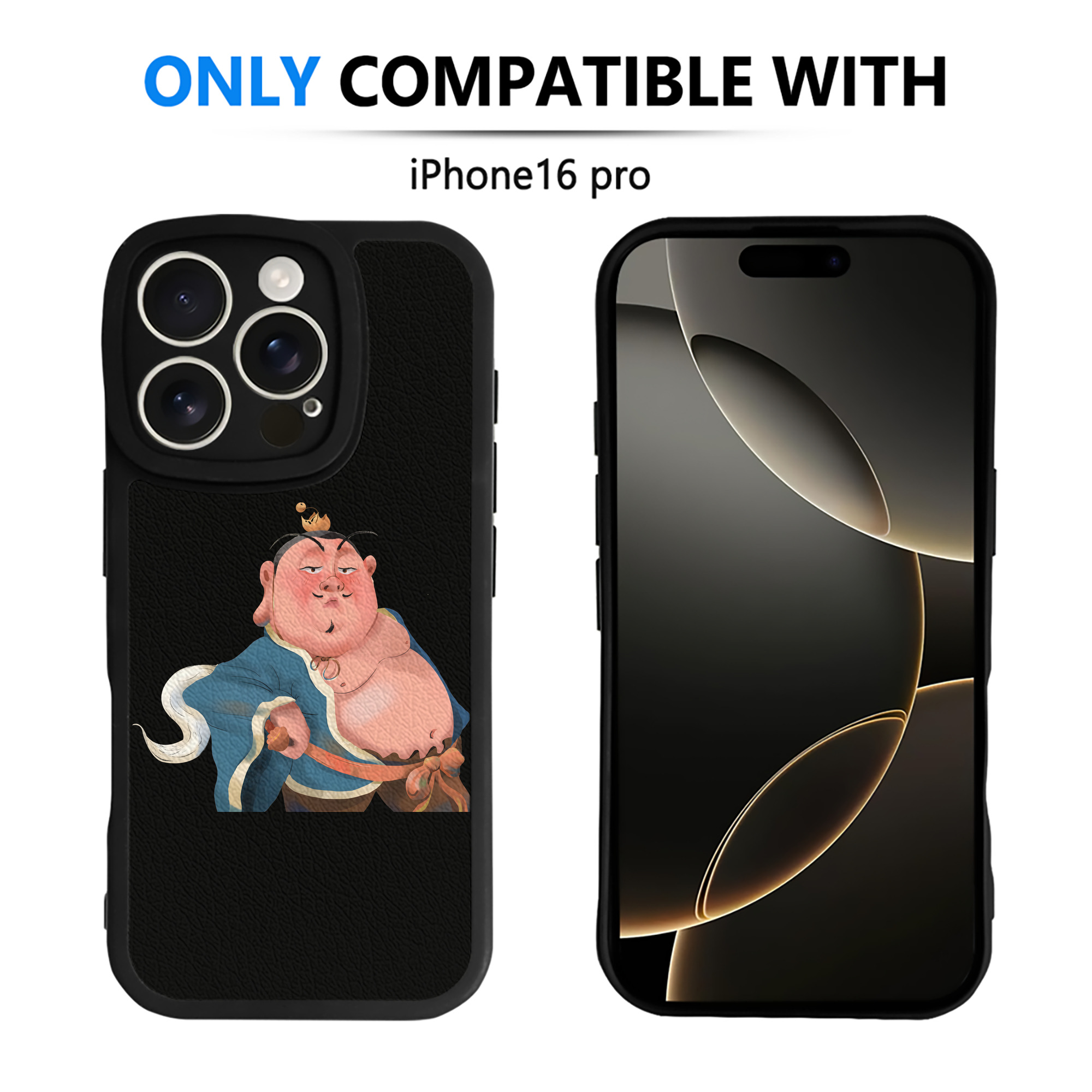 （画像用） Ne Zha 2 ナタ 魔童の大暴れ 【iPhone 16シリーズ対応】シリコンスマホケース（レザー調） 材質：シリコン